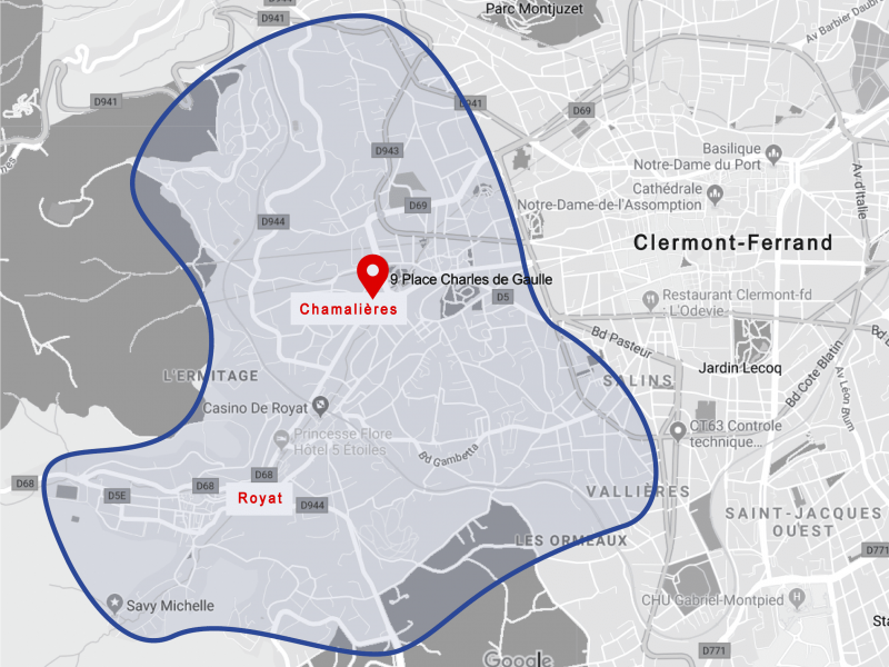 Zone d'intervention Cabinet infirmier Chamalières